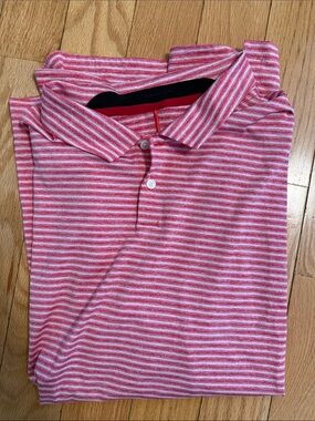 Men's Red & White TW Polo Shirt